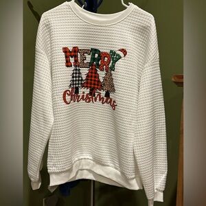 White Merry Christmas Sweater
NEW NEVER WORN